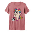 Unicorn Soccer Just Who Loves Score T-Shirt - Minimalist Print for Adults