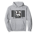 Just Who Loves Soccer Coquette Bow Hoodie - Casual Everyday Wear Unisex