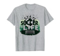 Soccer Is Life Inspiring Football Fan T-Shirt - Custom Art Print Unisex