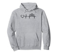 Soccer Heartbeat Heart Soccer Ball Soccer Hoodie - Streetwear Style Unisex