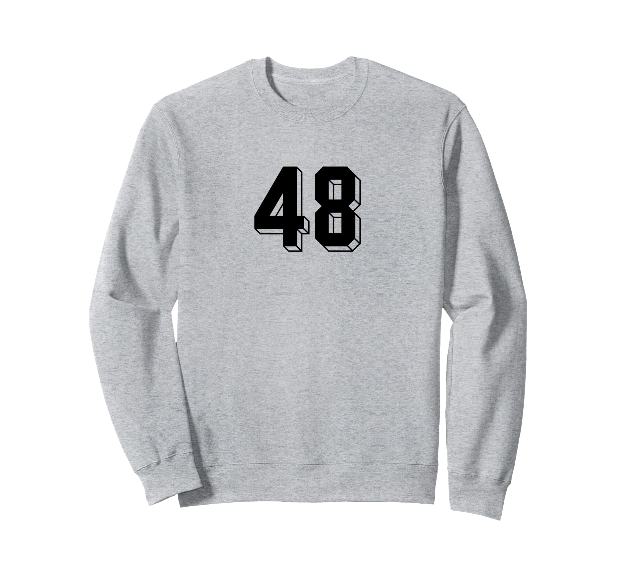 Number 48 80S 90S Soccer Team Jersey Sweatshirt - Graphic Print Unisex