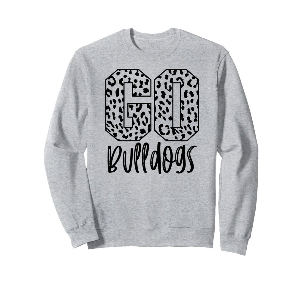 Bulldogs Team Mascot School Spirit Game Sweatshirt - Graphic Print Unisex