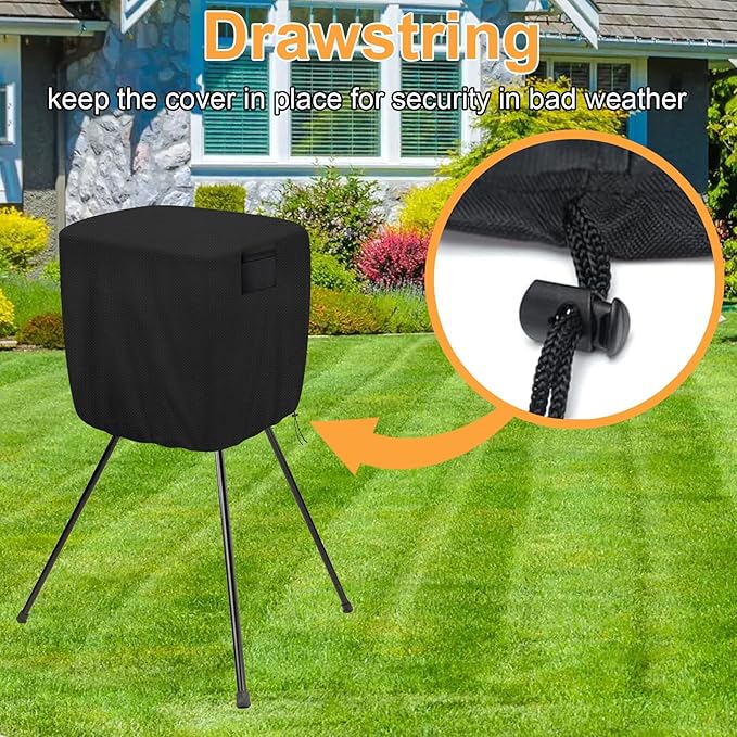 Pitching Machines Cover, Heavy Duty 600D Durable Waterproof Dustproof Cover, Universal Fit for Most Softball/Baseball Machines, All-Weather Indoor/Outdoor Protection( 23.6 X 23.6 X 31.5",Covers Only)