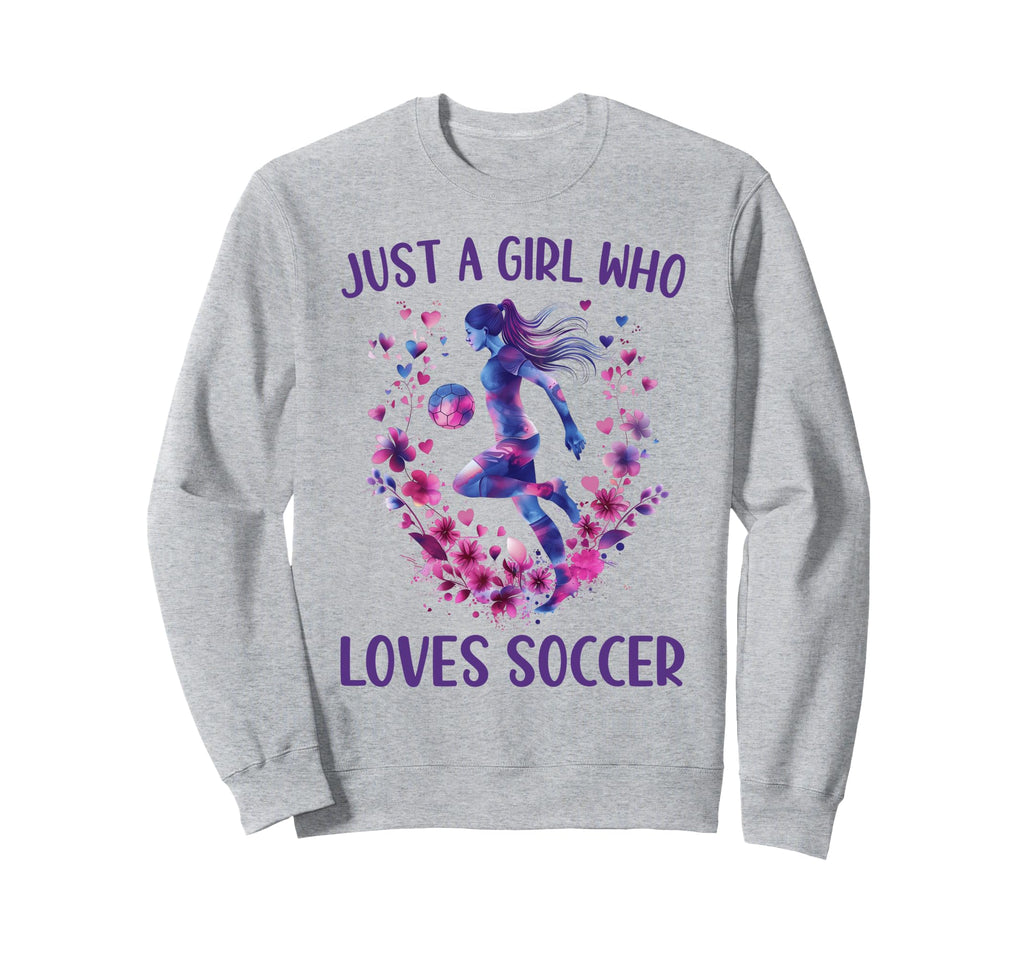 Just Who Loves Soccer Soccer Lovers Sweatshirt - Unique Graphic for Adults