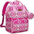 Wrangler Aztec Backpack Multifunction Baby Travel Bag with Changing Pad, Stroller Straps and Pacifier Case WG2204-91103PK