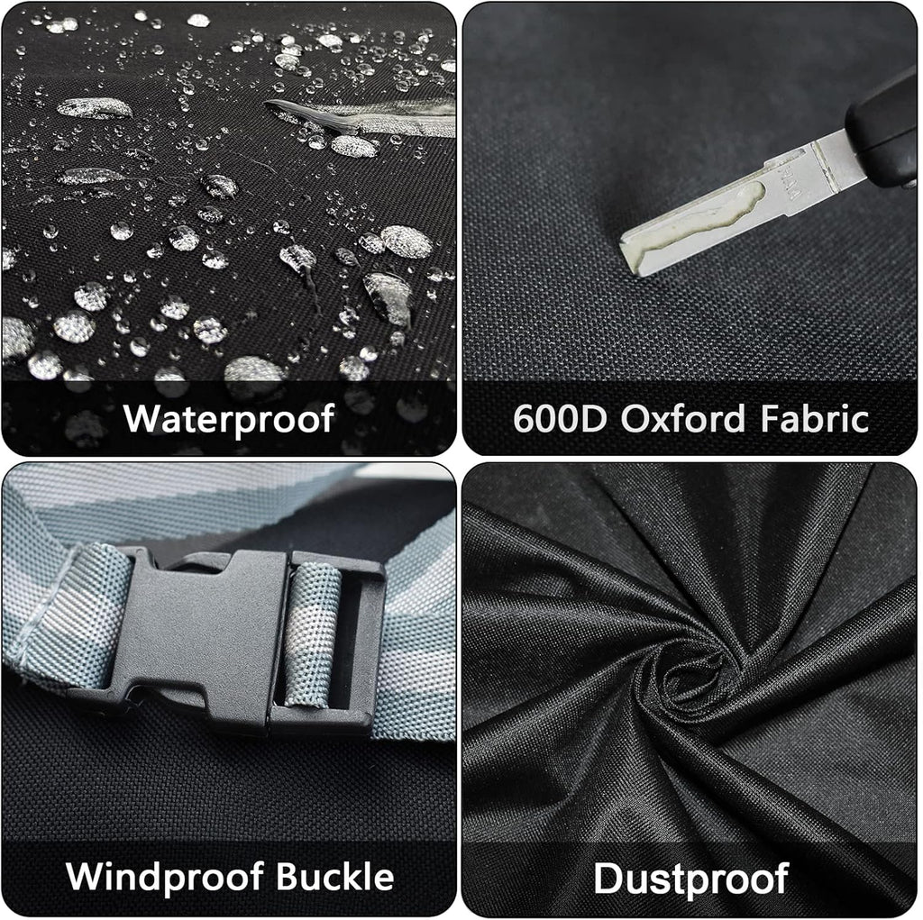 Grill Cover for Cuisinart CGG-403 3-in-1 Portable Pizza Oven - CGC-103 3-in-1 Pizza Oven Grill Cover - Heavy Duty Waterproof 600D Oxford Fabric