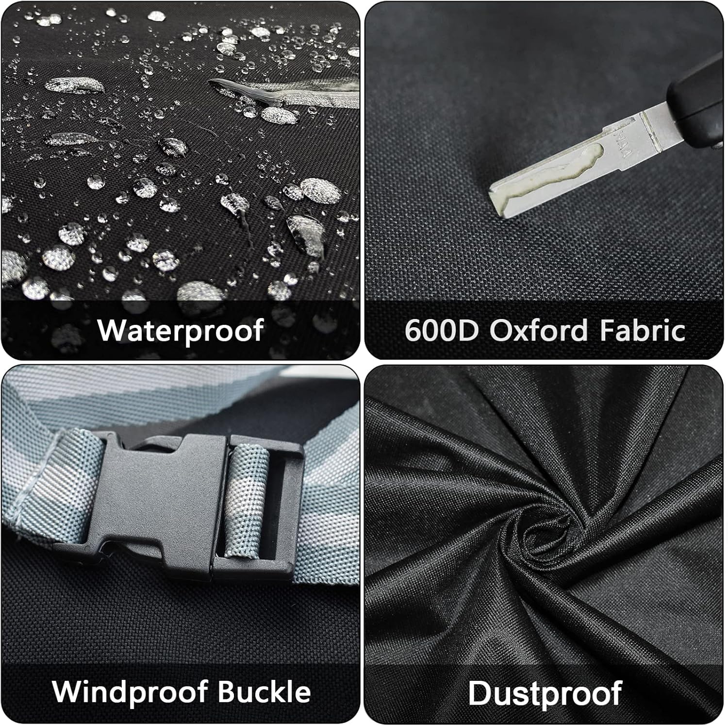 Grill Cover for Cuisinart CGG-403 3-in-1 Portable Pizza Oven - CGC-103 3-in-1 Pizza Oven Grill Cover - Heavy Duty Waterproof 600D Oxford Fabric