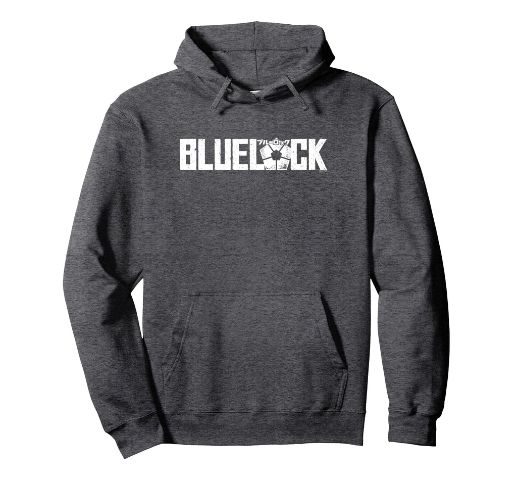 Blue Lock Epic White Bold Distressed Hoodie - Fun Novelty Design Unisex