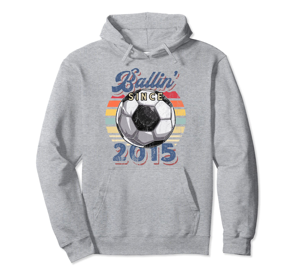 Ballin Since 2015 7Th Soccer Birthday Hoodie - Minimalist Print Unisex