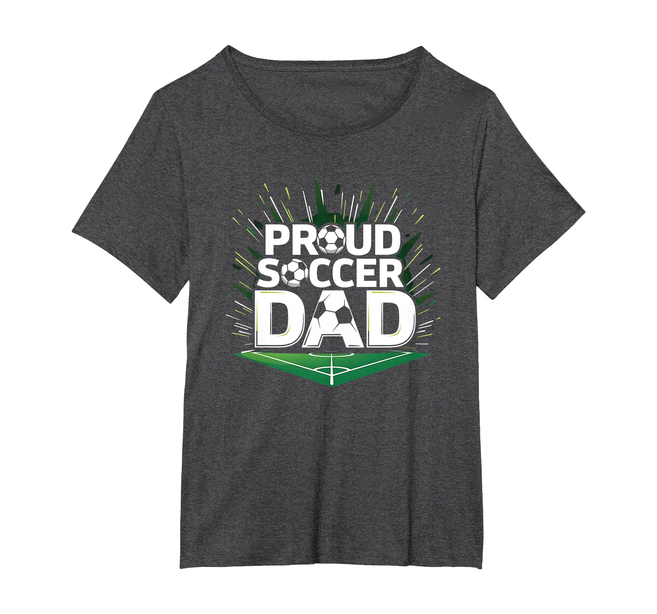 Proud Soccer Dad Cheering Sideline T-Shirt - Aesthetic Graphic Unisex