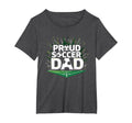 Proud Soccer Dad Cheering T-Shirt - Casual Everyday Wear for Adults