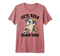 Aura Soccer Unicorn Chaos Core Just T-Shirt - Aesthetic Graphic for Adults