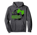 Little Sister Biggest Fan Soccer Sister Hoodie - Graphic Print for Adults