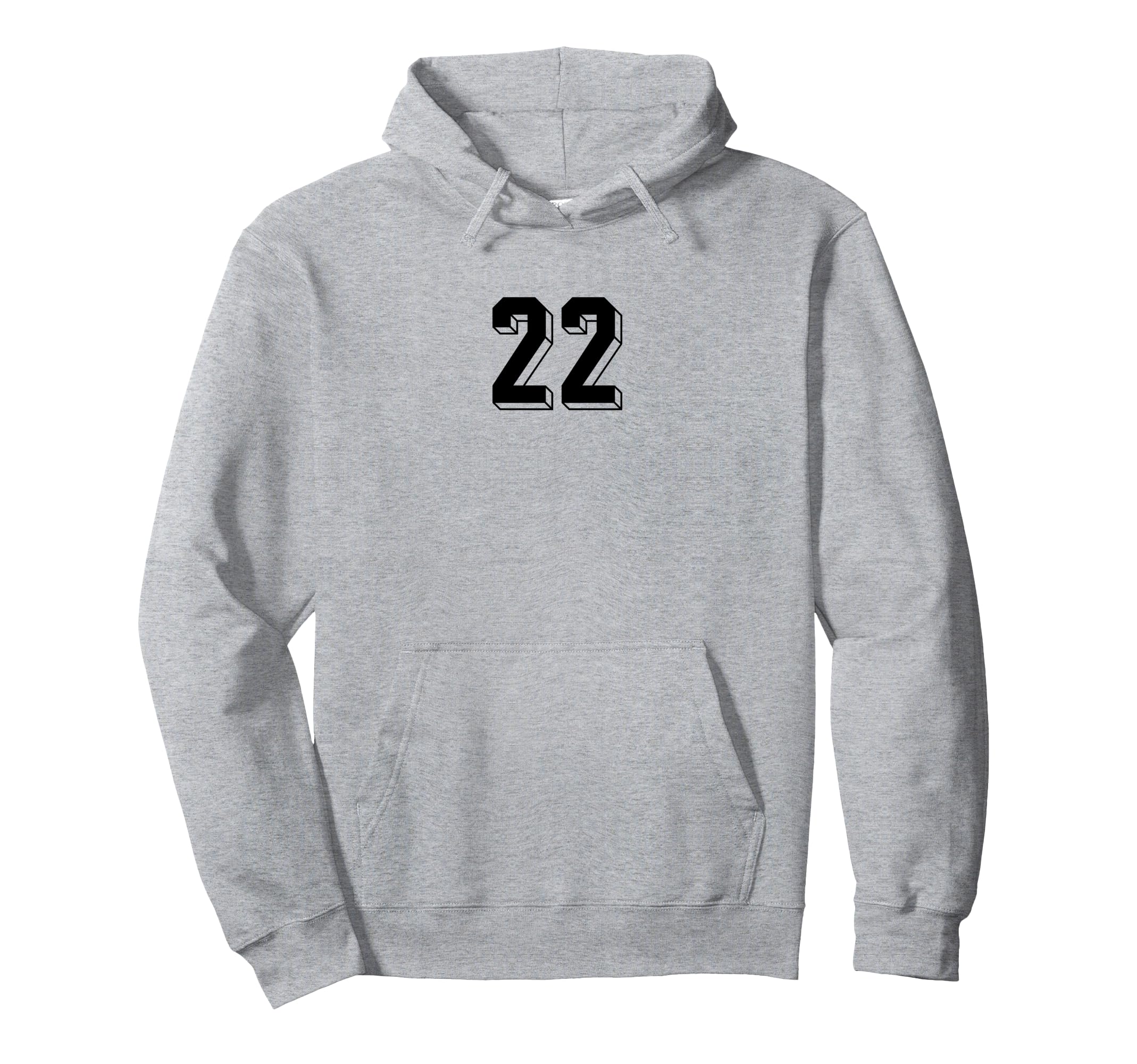 Number 22 80S 90S Soccer Team Jersey Hoodie - Novelty Apparel Unisex