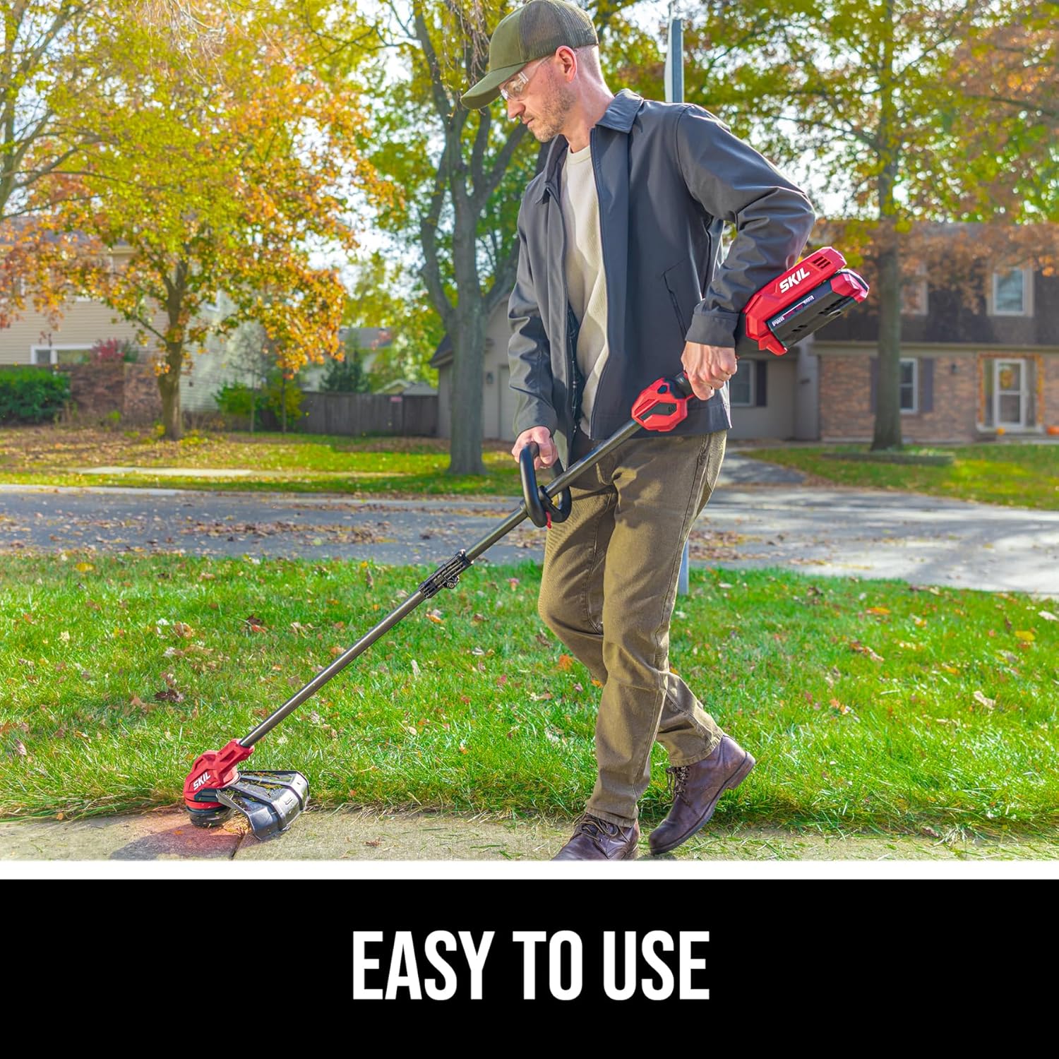 SKIL 40V 14 in.String Trimmer Kit with Twist Load Including 2.0Ah Battery and 60W Charger-LT1400C-11