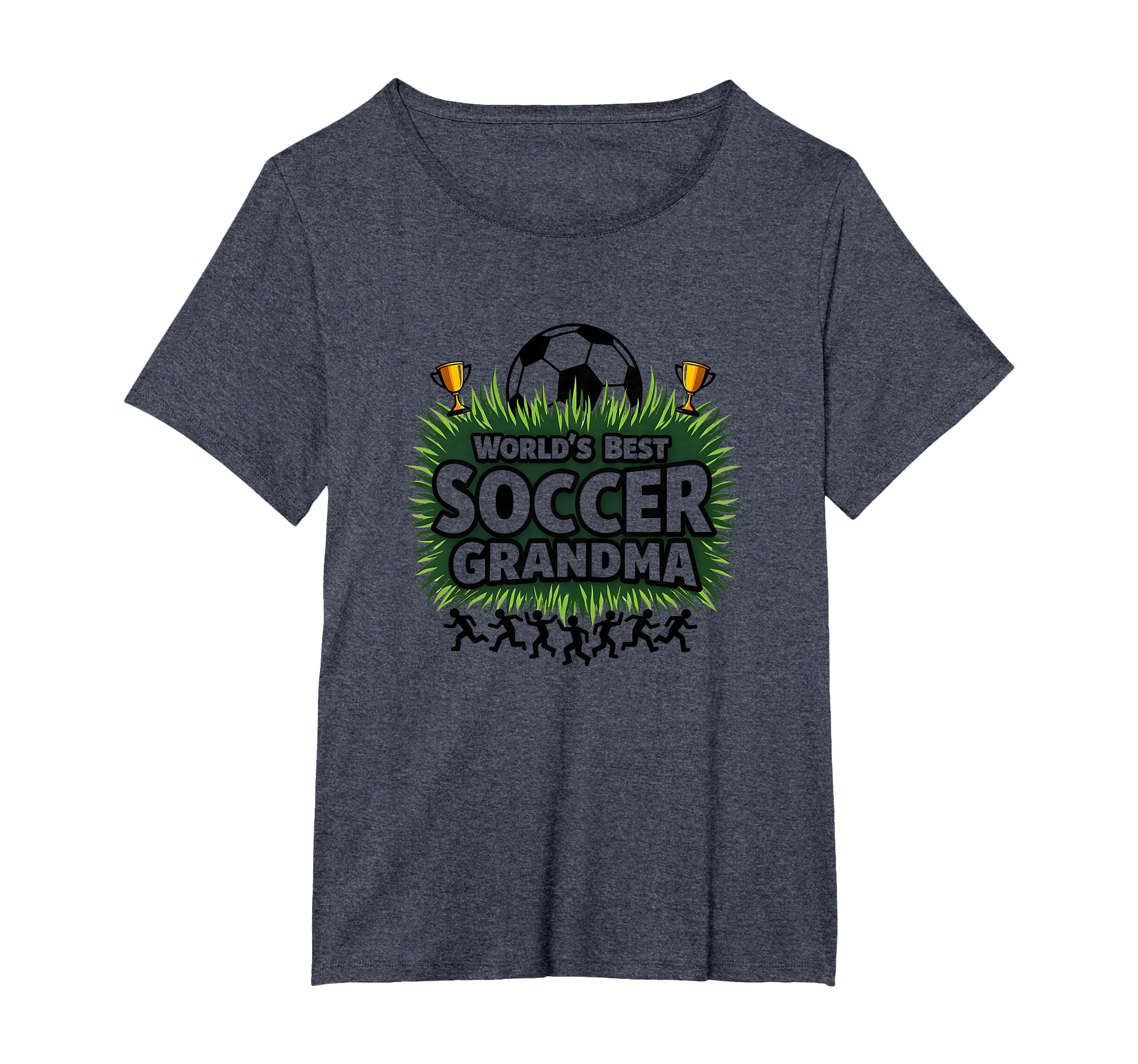 Worlds Best Soccer Grandma T-Shirt - Fun Novelty Design for Adults