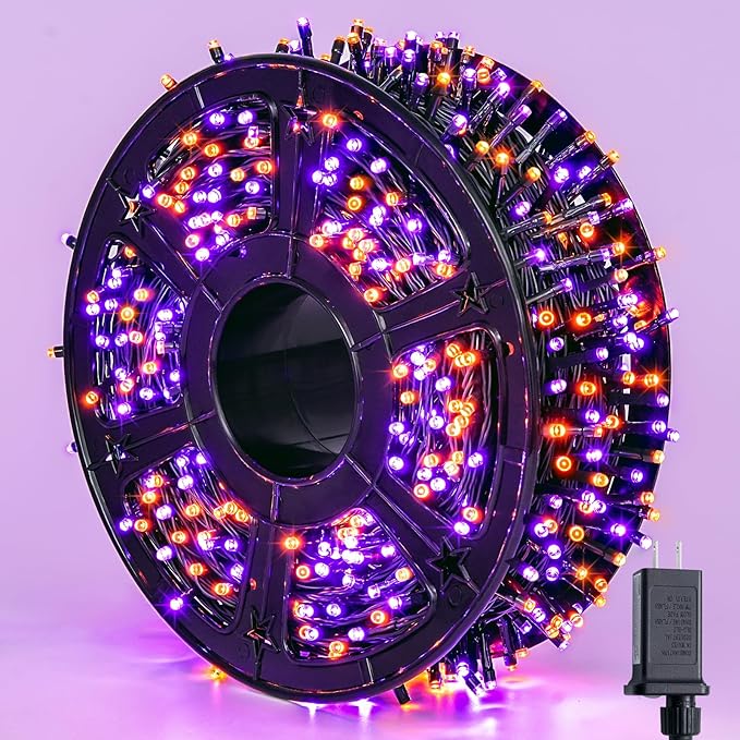 JMEXSUSS 800 LED Christmas Lights Outdoor, 173ft 8 Modes Christmas Tree Lights Warm White, Waterproof Christmas Twinkle String Lights Plug in for House Party Wedding Xmas Indoor Decorations