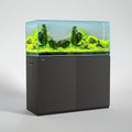 LANDEN Aquarium Wooden Stand and Cabinet for up to 105 Gal Tank, Fish Reptile Sea Salt WaterTank Stand, Nano Foam Leveling Mat Included, W47.2xD23.6xH31.5 in, Wooden Matte Black Painted(Stand Only)