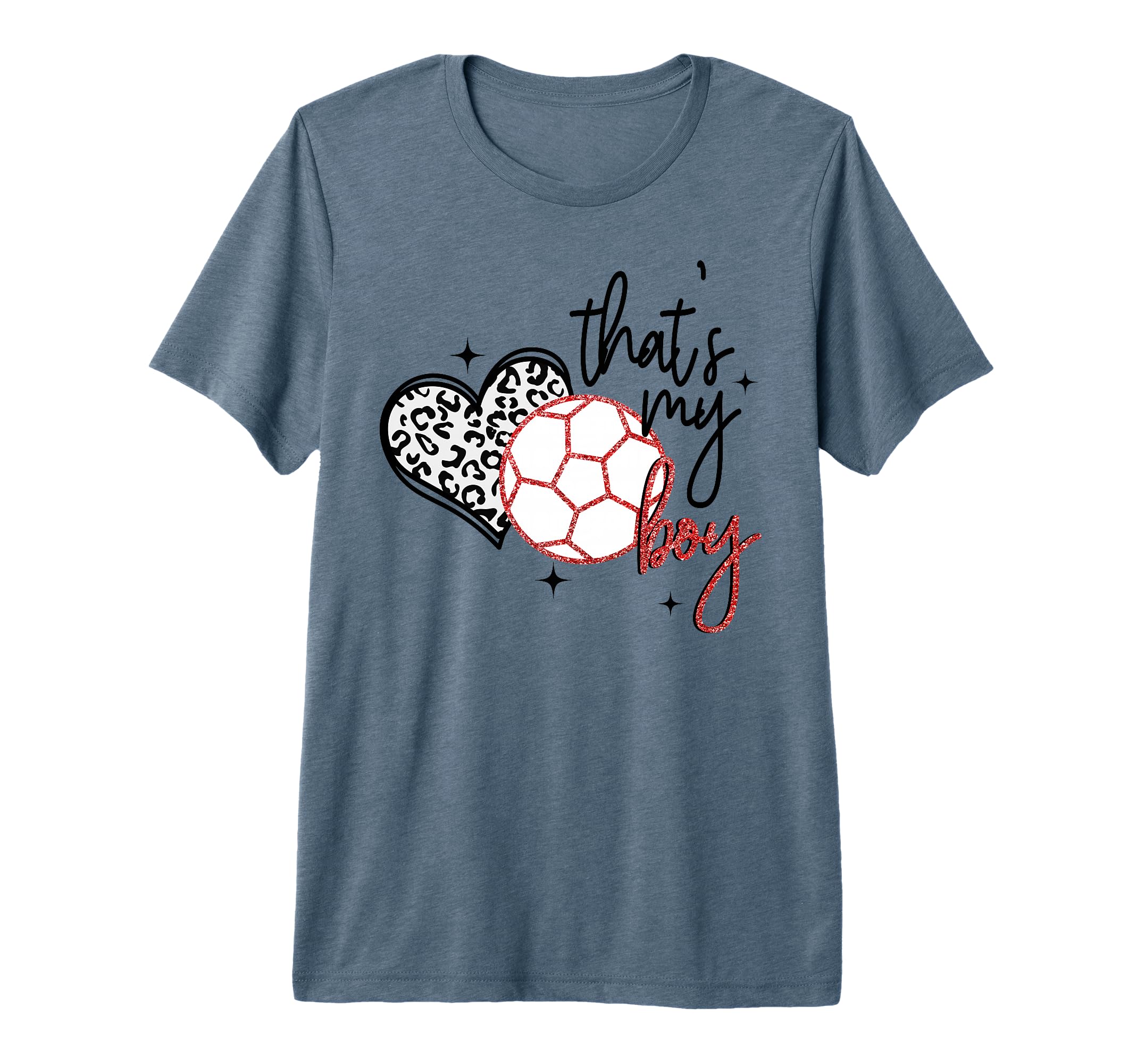 Thats My Leopard Heart Mothers Day T-Shirt - Unique Graphic for Adults