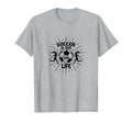 Soccer Is Our Life Soccer Sister T-Shirt - Minimalist Print for Adults