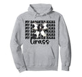 My Daughter Kicks Grass Soccer Mom Hoodie - Minimalist Print Unisex