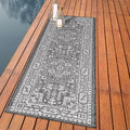 Keen Home Design Terrace Outdoor Runner Rug - 2x8 Washable Indoor/Outdoor Rug for Patio, Kitchen, Balcony, Beach, Garden, Deck and Porch, Size: 2'2"x7'7"