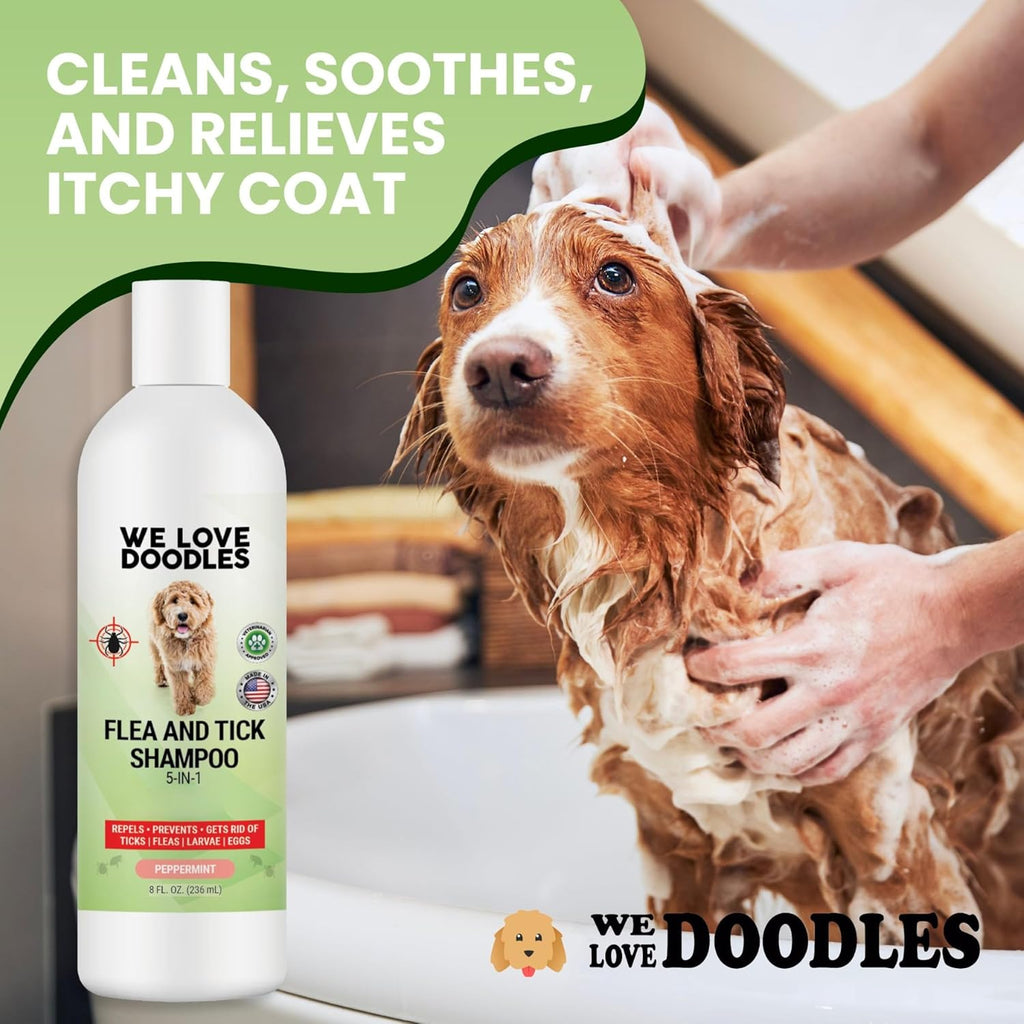 Flea and Tick Dog Shampoo 16 oz