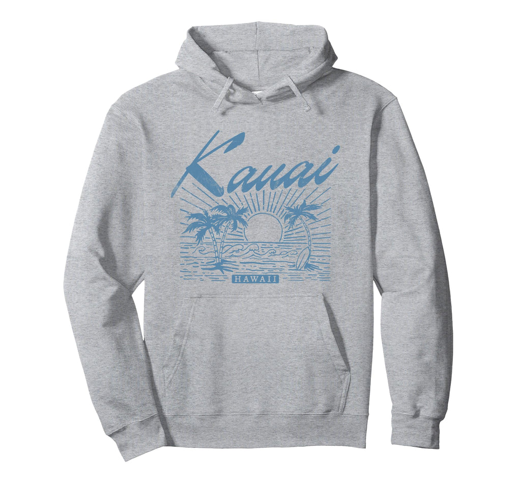Kauai Hawaii Distressed Beach Hoodie - Aesthetic Graphic Unisex