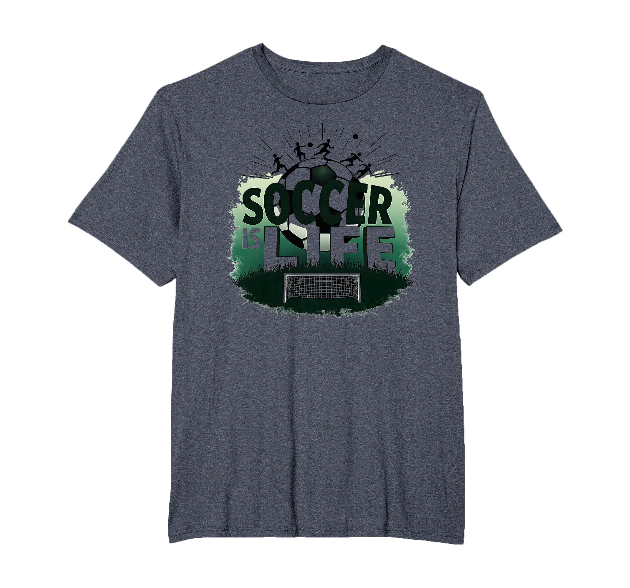 Soccer Is Life Inspiring Football T-Shirt - Casual Everyday Wear Unisex