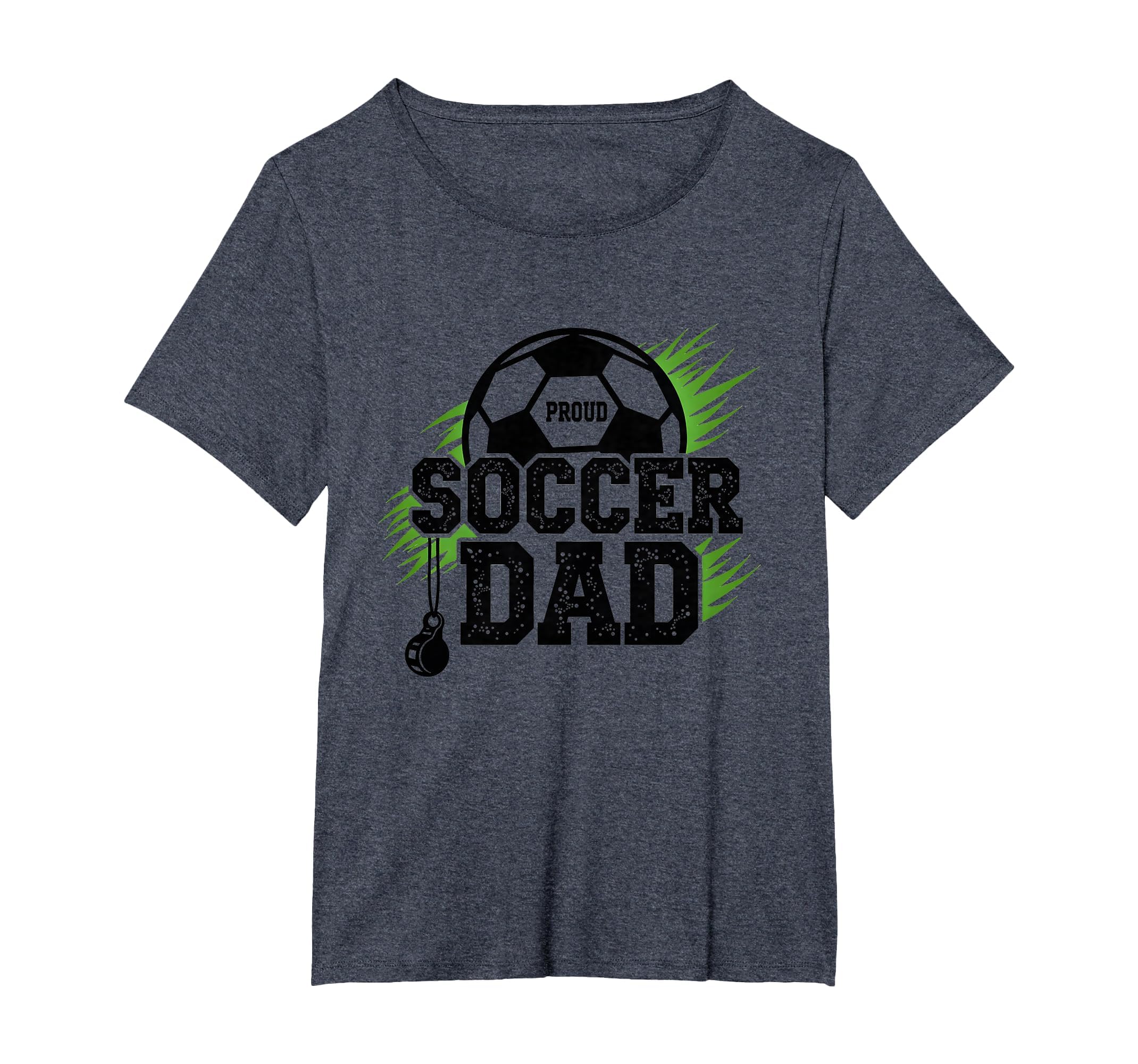 Proud Soccer Dad Whistle Sports Fan T-Shirt - Custom Art Print Unisex