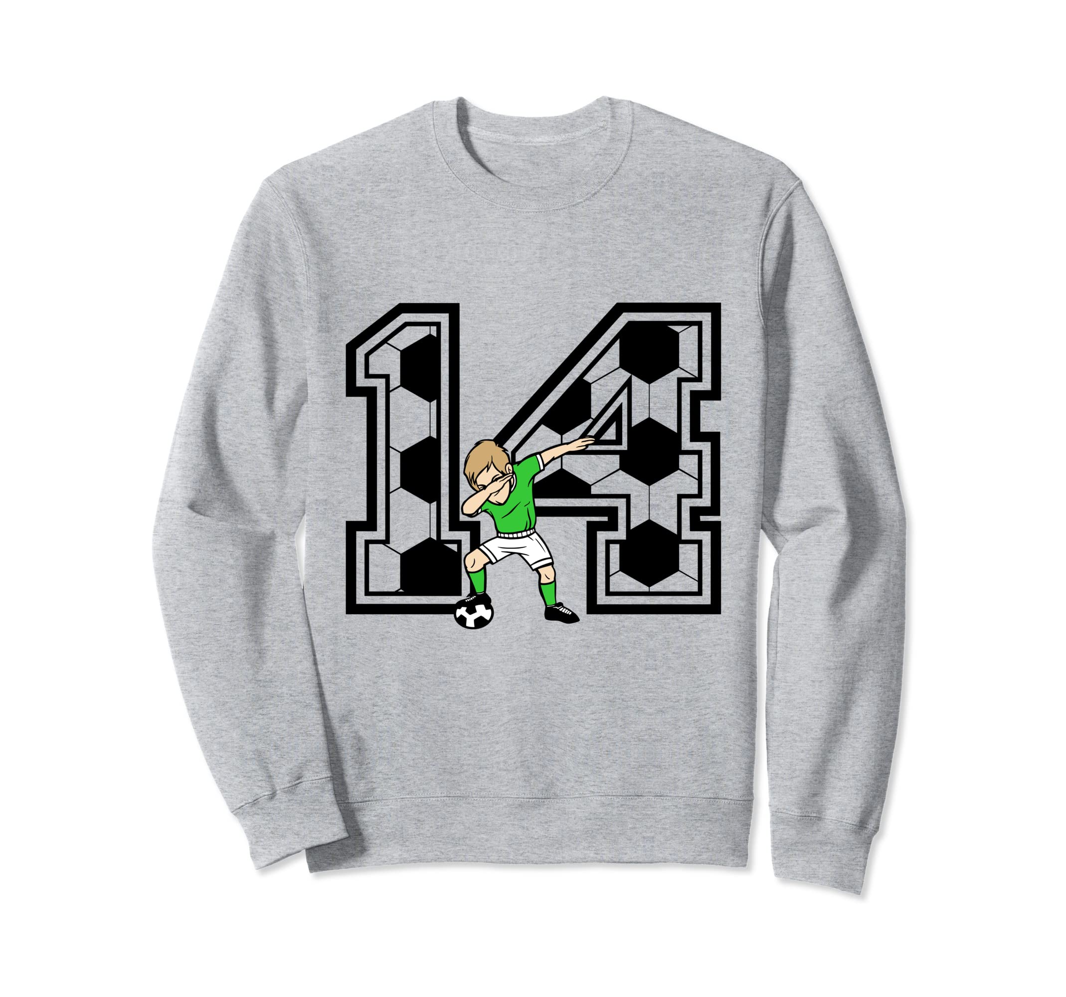 14 Year Old Soccer Player 14Th Birthday Sweatshirt - Unique Graphic Unisex