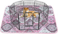 IEUUMLER Washable Pee Pads for Dogs, 1 Pack Reusable Pee Pads for Dogs Non-Slip Grip, Super Absorbent Waterproof Puppy Pads for Potty Training, Playpen, Crate, Whelping Box EU011 Pink, 48x48