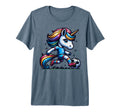 Footballer Unicorn Fans Soccer Team T-Shirt - Minimalist Print for Adults