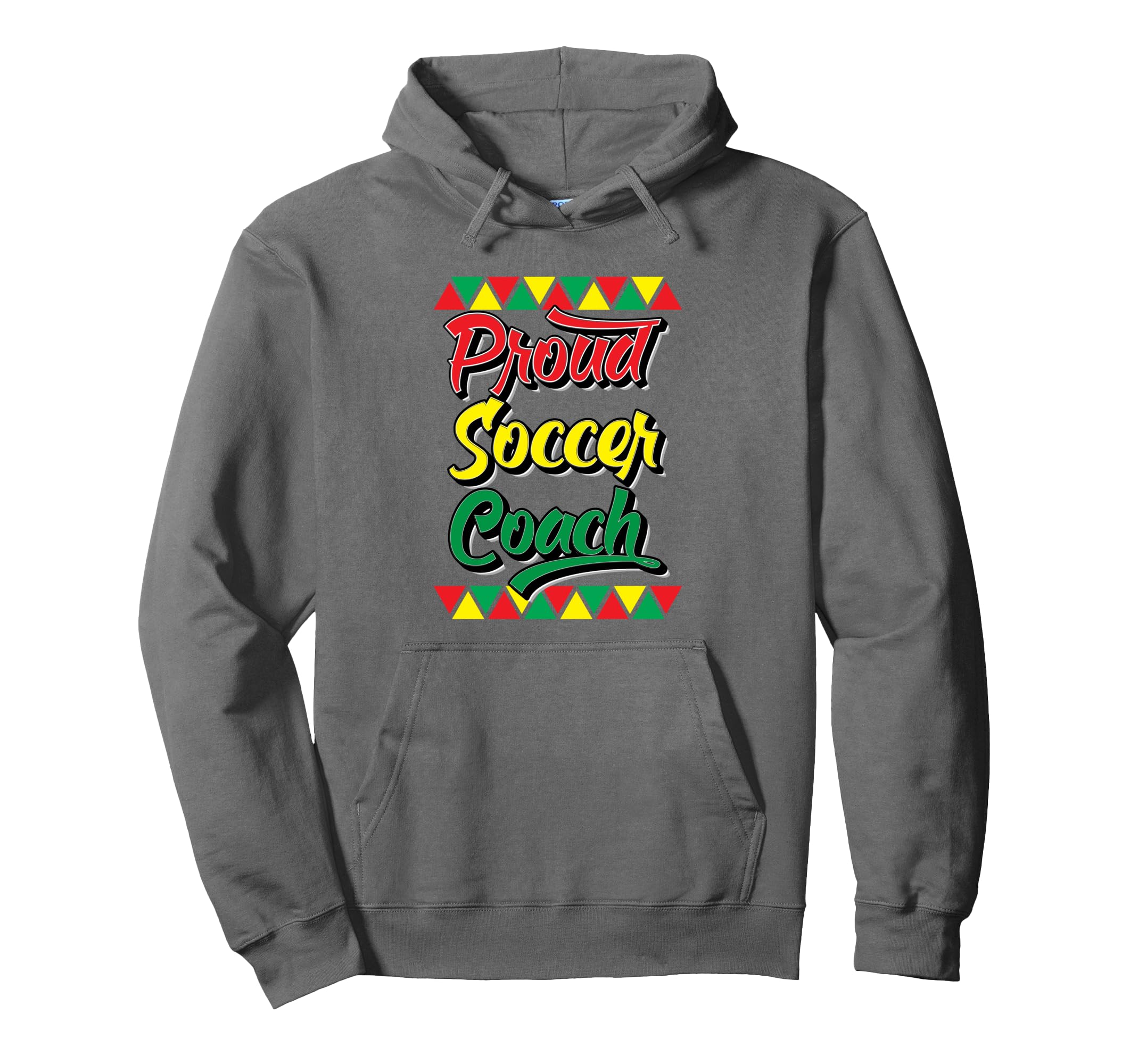 Proud Soccer Coach Black History Month Hoodie - Fun Novelty Design Unisex
