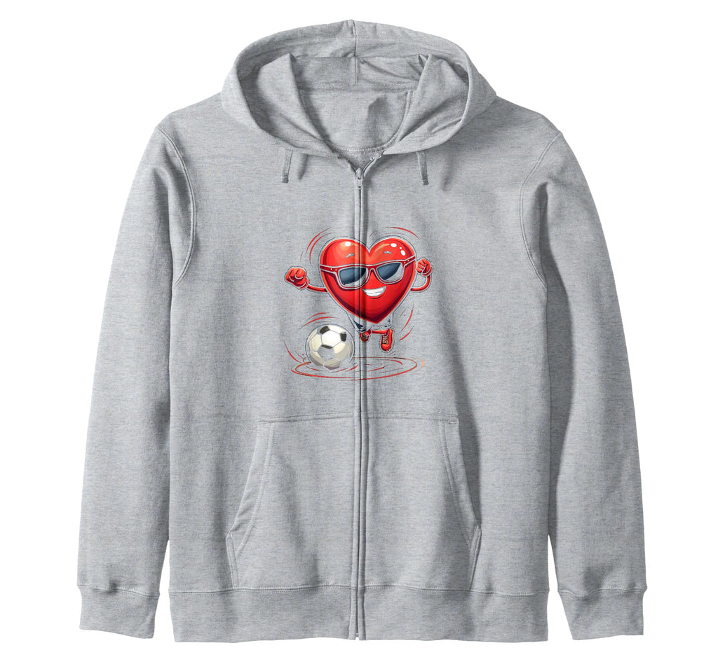 Soccer Heart Gift Sweatshirt - Trendy Graphic Men Women