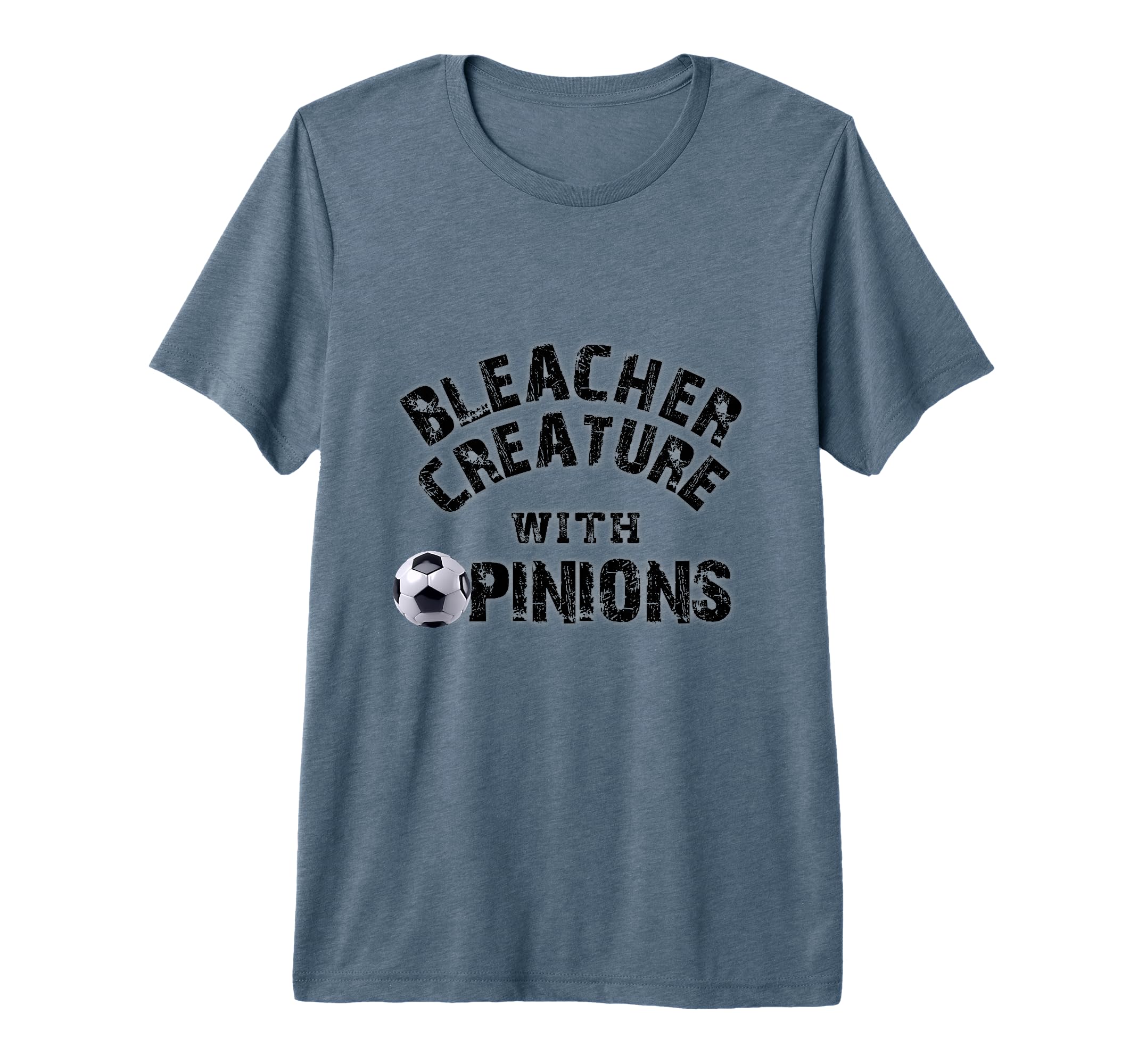 Bleacher Creature Opinions Soccer T-Shirt - Minimalist Print for Adults