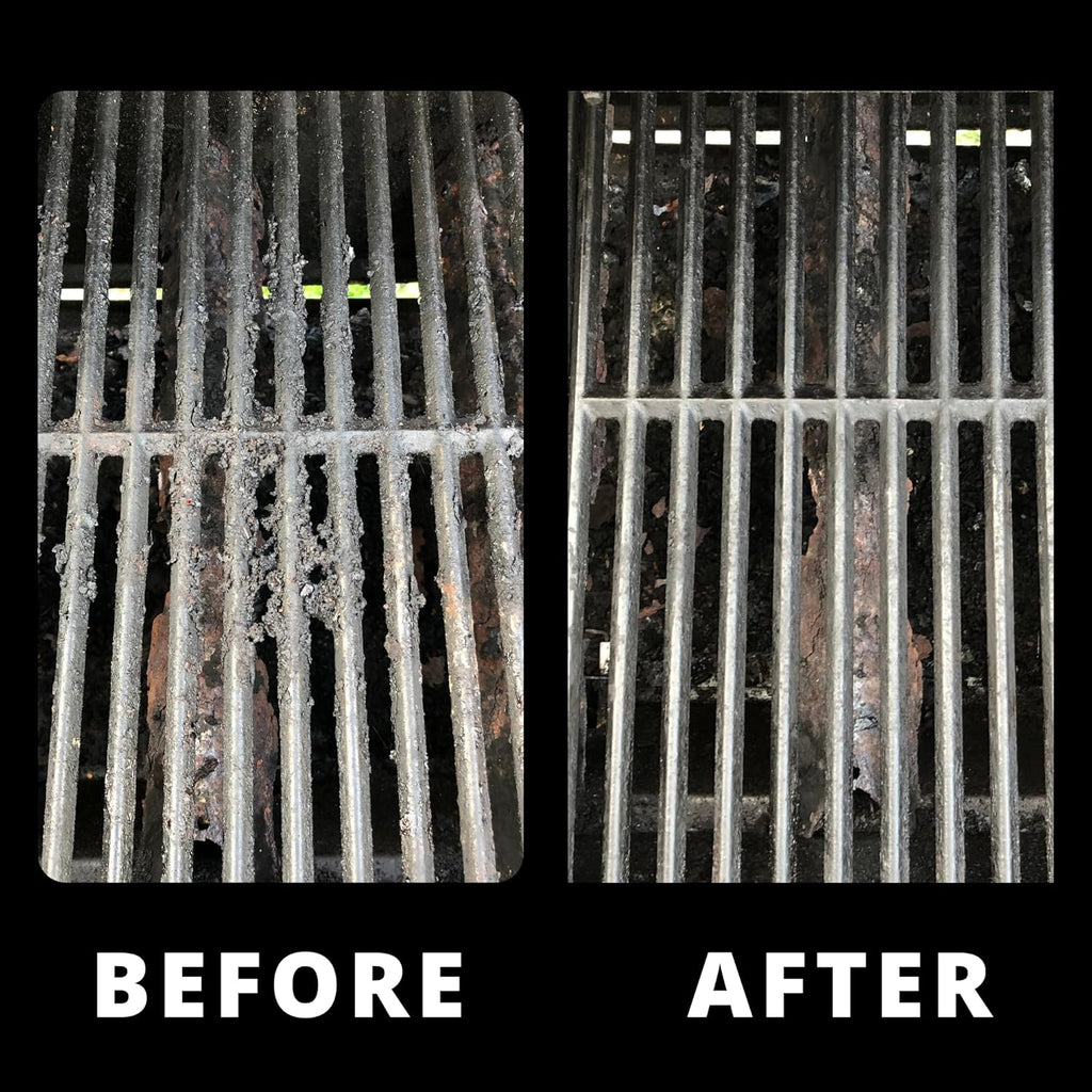 Grill Rescue BBQ Replaceable Cleaning Head, Bristle Free - Durable and Unique Grill Tools for Cast Iron or Stainless-Steel Grates, Barbecue Cleaner