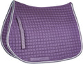 HORZE Adepto Padded All Purpose Quilted Equestrian Saddle Pad for Horses with Two-Tone Trim