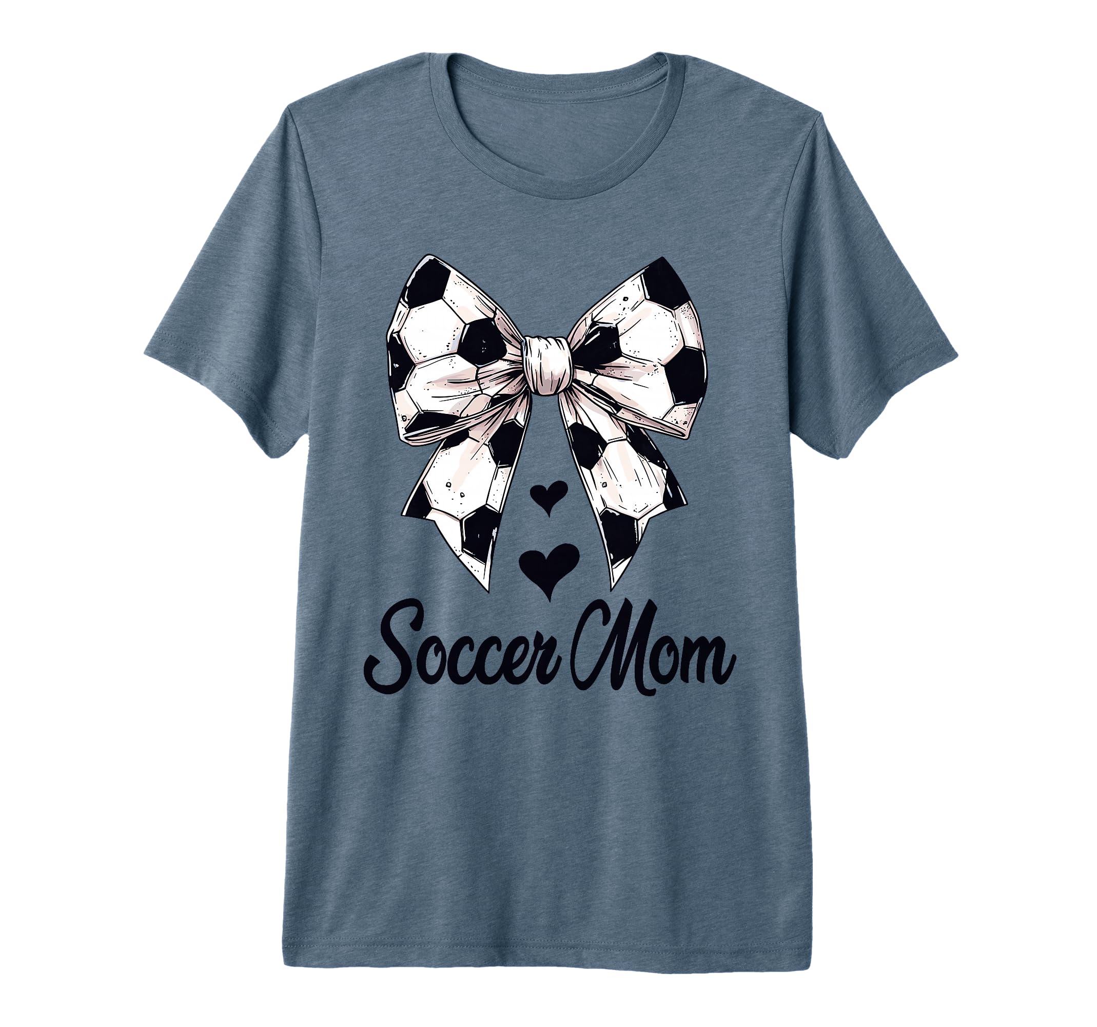 Soccer Mom Coquette Bow Soccer Lovers T-Shirt - Unique Graphic Men Women
