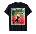 Portuguese Flag Soccer Football T-Shirt - Casual Everyday Wear Men Women
