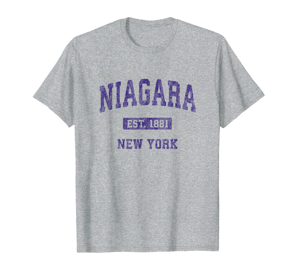 Niagara New York Ny Athletic Sports T-Shirt - Trendy Graphic Men Women