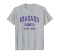 Niagara New York Ny Athletic Sports T-Shirt - Trendy Graphic Men Women