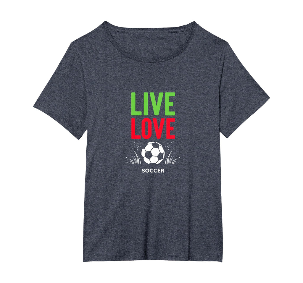 Live Love Soccer Inspiring Sports Fan T-Shirt - Custom Art Print Unisex