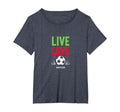 Live Love Soccer Inspiring Sports Fan T-Shirt - Custom Art Print Men Women