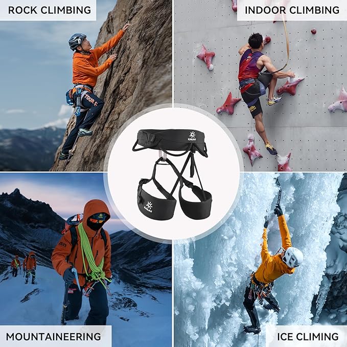KAILAS Kids Rock Climbing Harness Child Safety Belt Climbing Gear Adjustable Lightweight Indoor Gyms Beginners Youth