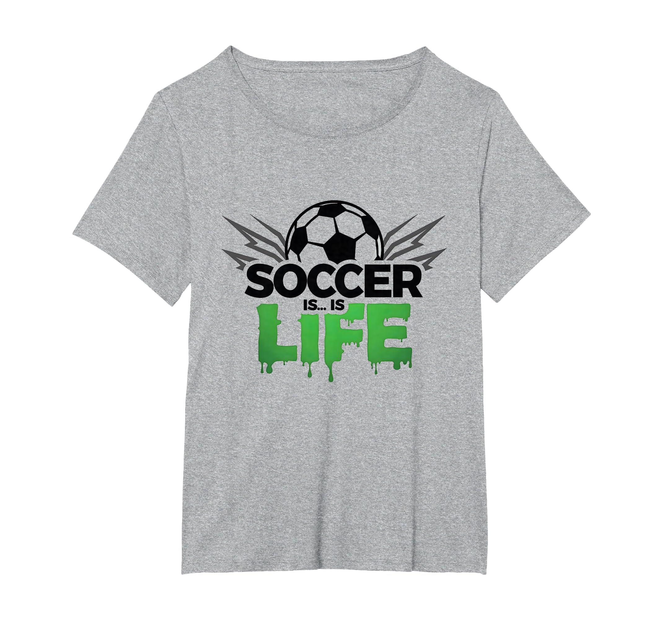 Soccer Is Life Passionate Fan Sports T-Shirt - Streetwear Style Unisex