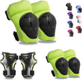 Knee Pads Elbow Pads Wrist Guards Set for Kids,Upgraded Protective Gear for Toddle 4-12 Boys or Girls Children Roller Skating Scooter Skateboarding Bike Roller Blade