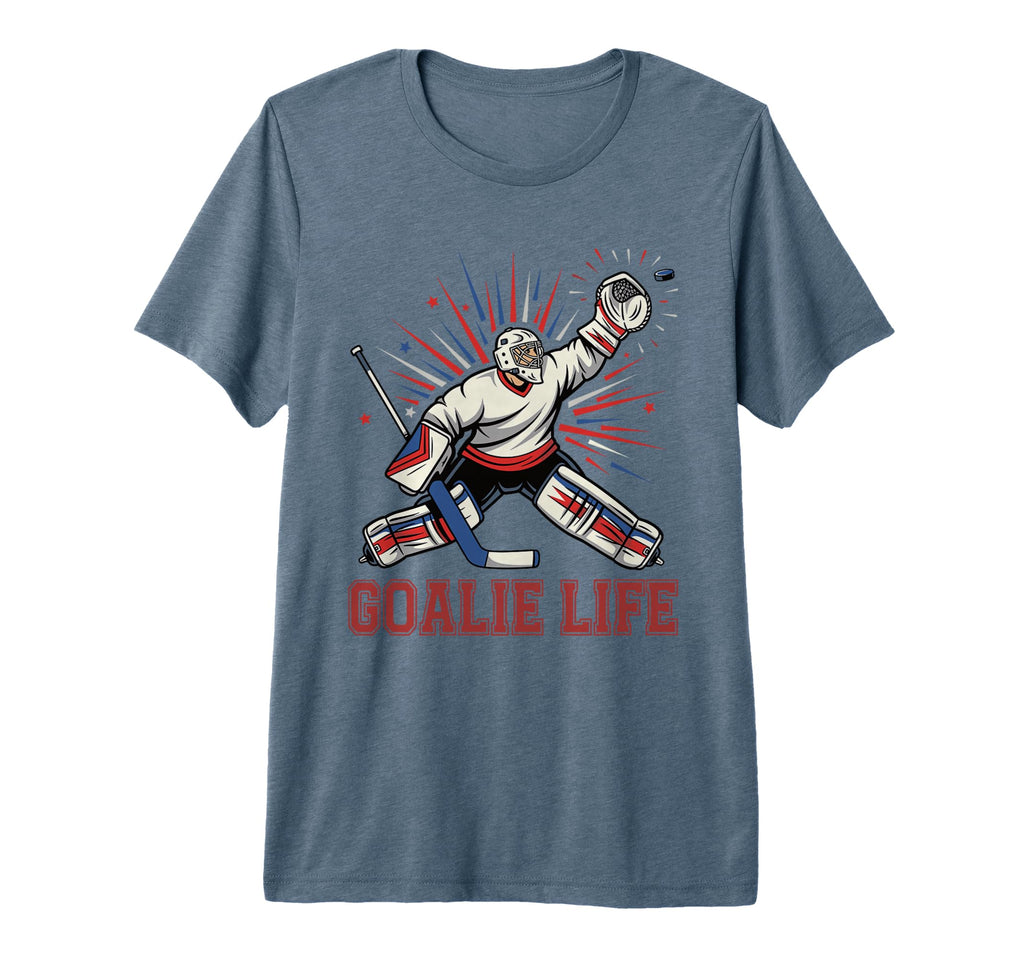 Goalie Life Ice Hockey Goalie Funny T-Shirt - Novelty Apparel for Adults