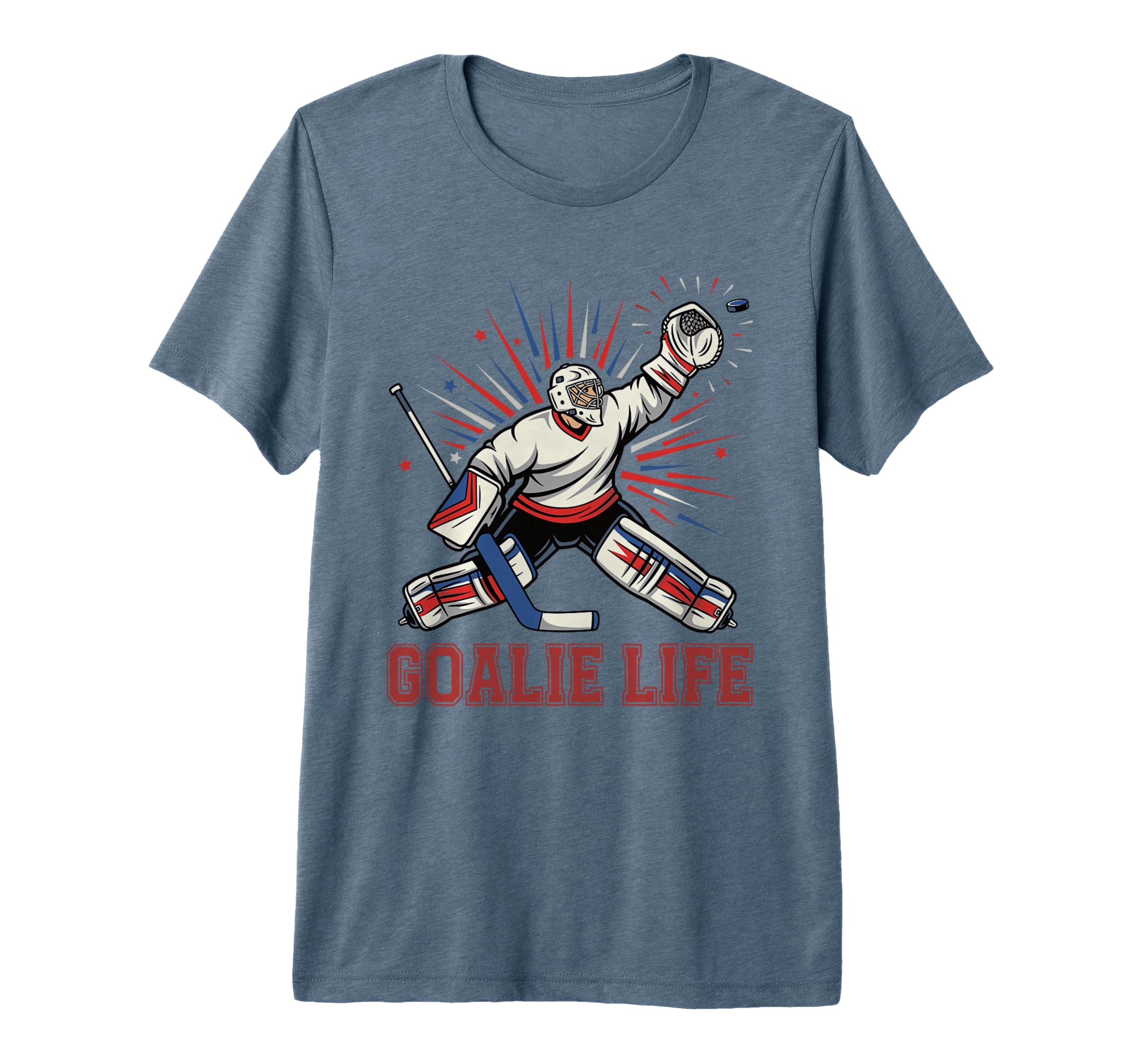 Goalie Life Ice Hockey Goalie Funny T-Shirt - Novelty Apparel for Adults