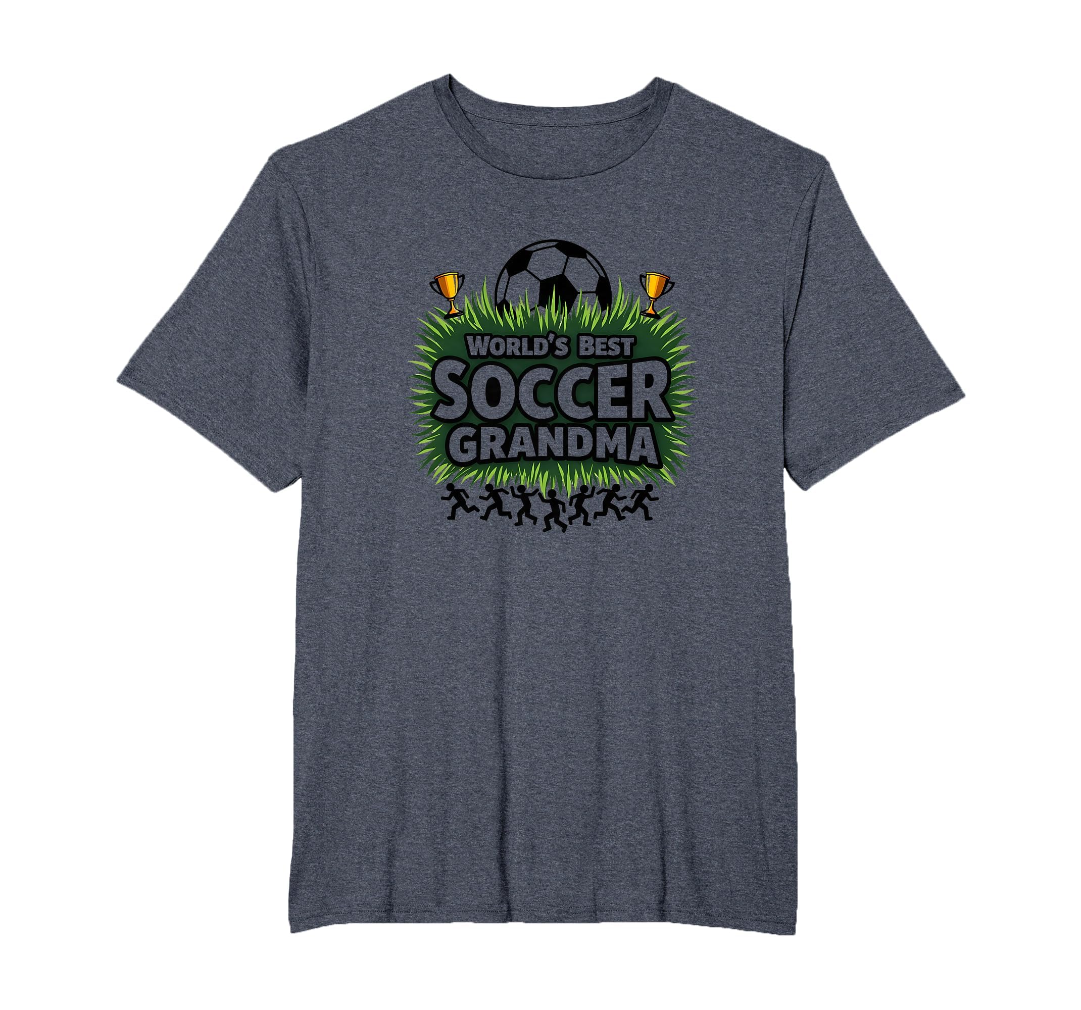 Worlds Best Soccer Grandma Champion Mens T-Shirt - Graphic Print Unisex
